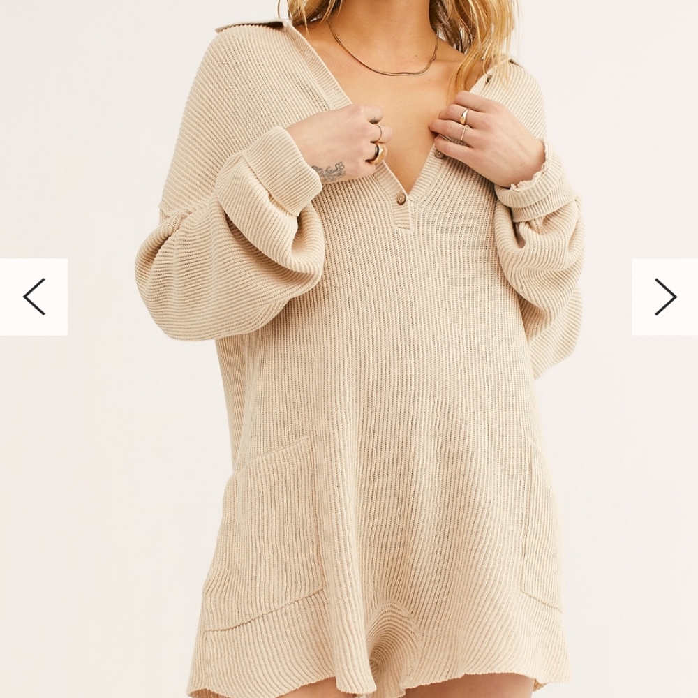 Free People Picnic Sweater Romper, size Small